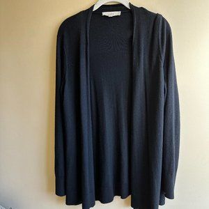 LOFT Black Long Sleeve Cardigan Sweater